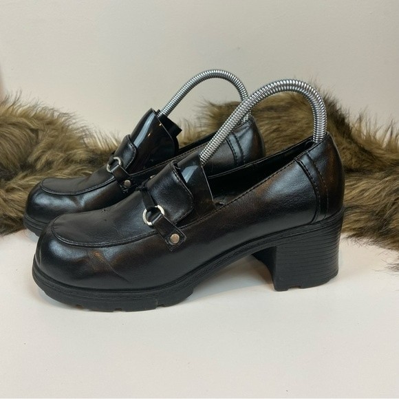 Vintage Y2K Lower East Side Bratz Chunky Platform Mary Jane Loafers Size 8.5 - Picture 2 of 12
